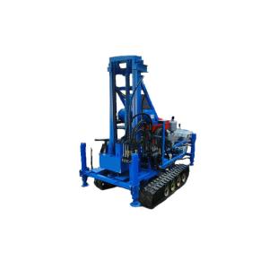 China Rubber Crawler Portable Water Well Drilling Machine 22HP Diesel Motor 150m Depth factory