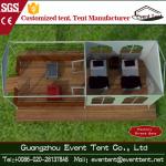 Trade Show / Wedding Part 6mx6m Luxury Camping Tent With Clear Glass Walls