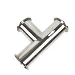 Custom Tee Tube Connector Stainless Steel 304 316 Tube Fittings Clamp Welding