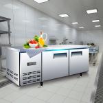 Hotel Restaurant Kitchen Multi-climate Undercounter Refrigerator Freezer with 2