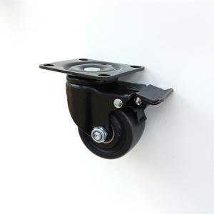 China Custom Small Furniture Light Duty Caster Wheels 55mm Red Black Blue factory