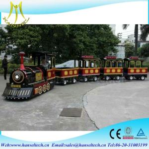 China Hansel tourist amusement park Mini trackless electric train amusement park train rides for sale factory