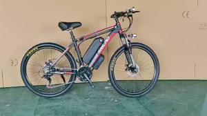 China Battery Operated 26 Electric Mountain Bike 48V With 21 Speed Gear factory