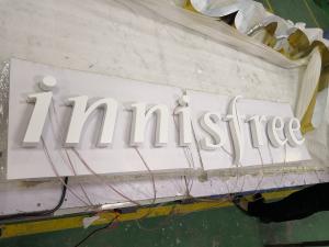 China White Polished LED Edge Light Signs 6500k 5000k 4000k 3000k Stainless Steel factory