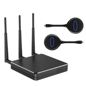 China 4k Aluminum Alloy Hdmi Wireless Video Transmitter Dongle Sender For Projector Tv Monitor factory