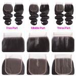 Soft Cambodian Virgin Hair Body Wave 10A Double Weft Bundles With Top Lace