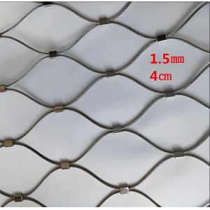SUS316 Stainless Steel Cable Mesh For Safety Webnet Balustrade Infill
