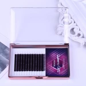 China Gradual Purple Blooming Eyelash Individual Extensions 0.07mm Thickness Hand Made factory