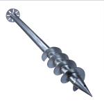 Hot Dip Galvanized Ground Screw Piles 2.75mm 3mm 3.5mm Thickness