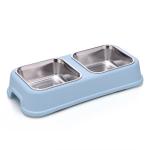 Quadrate Shape Pet Food Feeder Three Color Available High Transparency