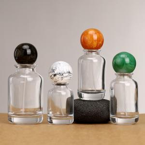 China 30ml/50ml/100ml pressed transparent 15 bayonet glass perfume bottle factory