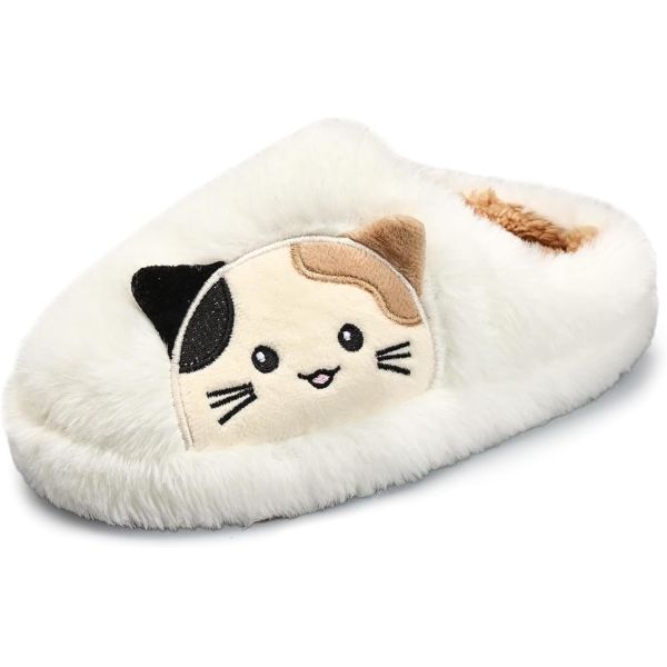 China High-Density Memory Foam Kids Indoor Slippers with Breathable Faux Fur Lining and Odor Prevention factory