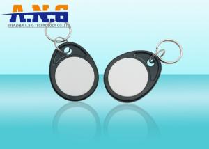 China IP 54 Drop it laser engraved EM4200 Rfid Key Fob for time recording , ECO abs factory