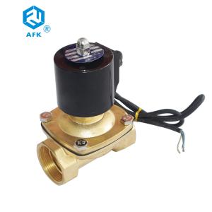 China Brass IP68 Internal Thread Water Solenoid Valve 2 Inch AC220V factory