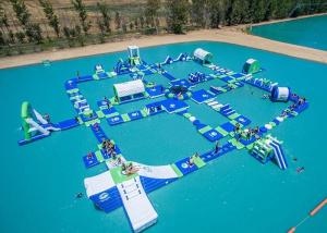 China Open Water Inflatable Aqutic Sports Park With 0.9mm PVC Tarpaulin factory