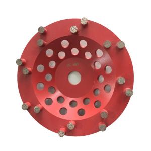 China 5inch Concrete Diamond Tools / Diamond Floor Grinding Wheels With Dot Segments factory
