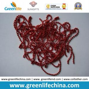 China Fashionable Hot Sale in Europe Christmas Red Metal Ball Chain factory