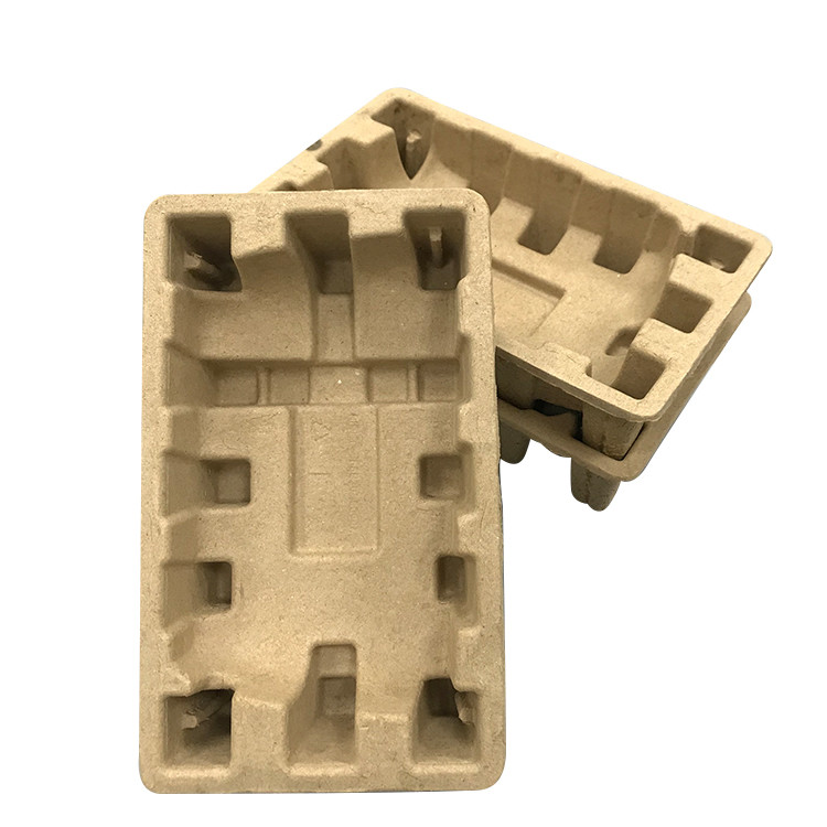 Smoothly Biodegradable Moulded Pulp Tray Customized Box Inner Packaging Insert
