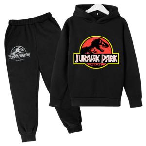 China Children'S Outfit Sets Movie Anime Hoodie Boys And Girls Dinosaur Print Hoodie Set factory