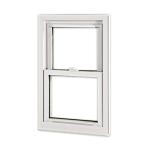 Vertical Opening Double Hung Vinyl Windows White Double Glazed Vinyl Windows