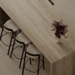 Luxury Island Solid Surface Plywood Storage Full Kitchen Units Set Modern