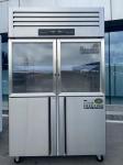 Vertical Stainless Steel Fridge Freezer for Kitchen Upright Refrigeration