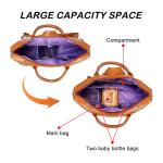 Womens Leather Diaper Tote Bag Boy Baby Travel Backpack Mommy 24X9X17"