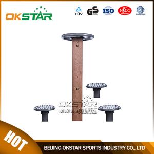 China outdoor fitness equipments WPC materials based hip twister factory