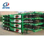 12R22.5 Tire Skeleton Chassis Semi Truck Trailer with 4/8/12 Twist Locks in
