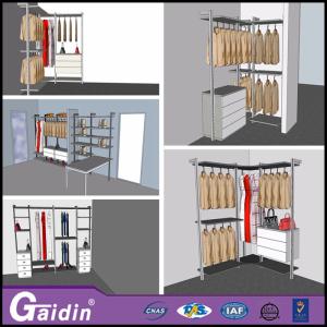 China Aluminum metal fabric portable bedroom wooden new walk in wardrobes for 2015 factory
