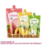 Wholesale Stand Up SpoutBag Drinking Packing Bag Liquid Pouches Juice Package