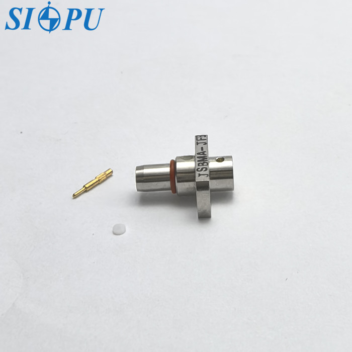 SBMA Male Flange Mounted RF Coaxial Connector For 1 # Semi Steel Or Semi Flexible Cable