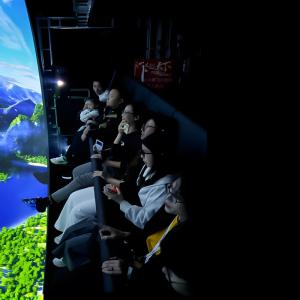 China Virtual Park Equipment Visual Experience Movie Theatre Dome Screen Projector Flying Cinema factory