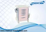 Luxury Drug Medical Storage Carts / Medication Carts For Hospitals Cream Color