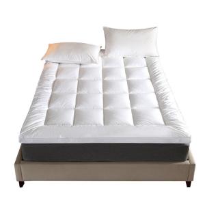 China 100% Cotton Mattress Protector Machine Washable Mattress Topper Fitted Sheet Style factory