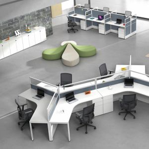 L Shape Office Table Cubicle Partition