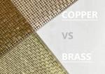 120m X 2.5m Laminated Glass Metal Mesh Bronze Color Copper Fine