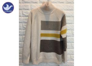 China High Neck Fashion Pattern Womens Knit Pullover Sweater Thick Winter Jumper factory