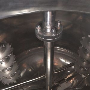 Digital Weighing System Vacuum Emulsifier PLC Controlled Mixing Emulsifier