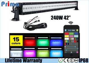 China 42 Inch 240W 5D RGB Led Car Light Bar Dance Sync With Music Spot / Flood / Combo factory