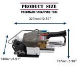 Pneumatic Strapping Tool Semi-automatic 6000N Max.Tension Strapping Machine for