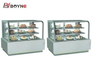 China Japanese Style Three Layer Cake Freezer with Marble Base for bakery shop factory