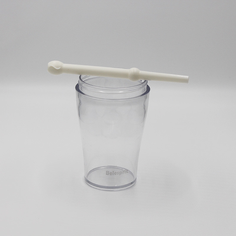Tritan 430ml Reusable Straw Water Bottle BPA Free Custom Logo Color