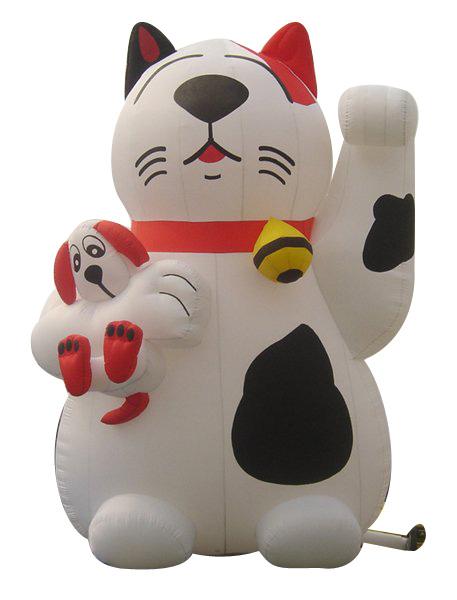 Inflatable advertising cat / inflatable advertising lucky cat / inflatable