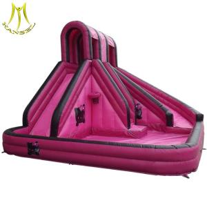 China Hansel low price inflatable slide slippers with swimming pool supplier in Guangzhou factory