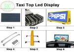 Full color smd outdoor P 10 LED sign for taxi advertising MOQ 10 pcs
