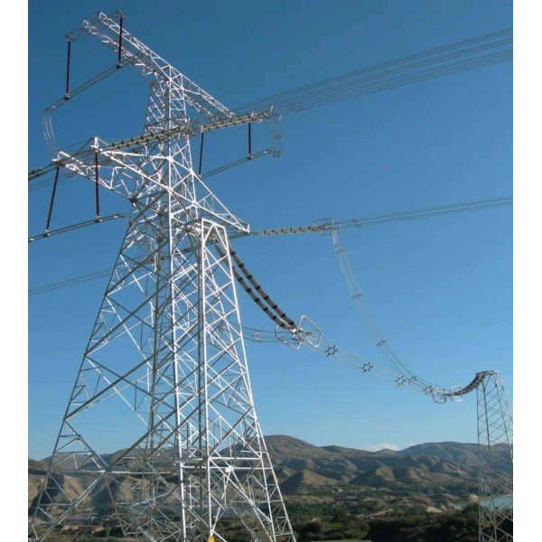 China Hot Dip Galvanized 66KV Angular Steel Lattice Electric Transmission Tower factory