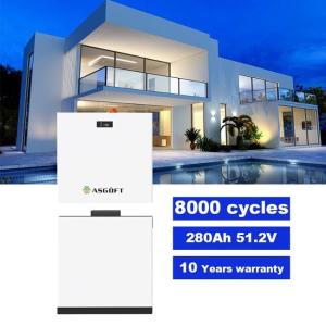 China 51.2V 280Ah 15kWh LiFePO4 Lithium Battery Stackable Bms 10kWh 20kWh Pv Storage factory
