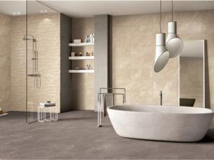 China 600x600mm Luxury Bathroom Ceramic Tile Deep Maroon Durable Shower Decoration factory