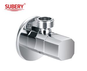 China Zinc Alloy Square bathroom Cheap Angle Valve Kitchen 1/2 Inch Anti-corrosion Stop Check Core factory